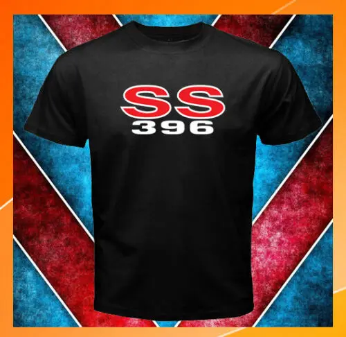 Chevelle SS 396 Логотип Chevrolet SS396 Мужская черная футболка S M L XL 2XL 3XL|Мужские футболки| |