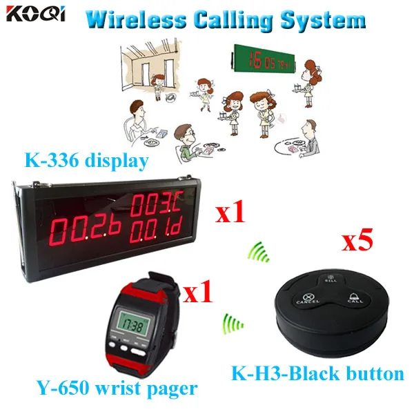Беспроводные Часы для официантов система вызова ресторана с Заводской ценой 1