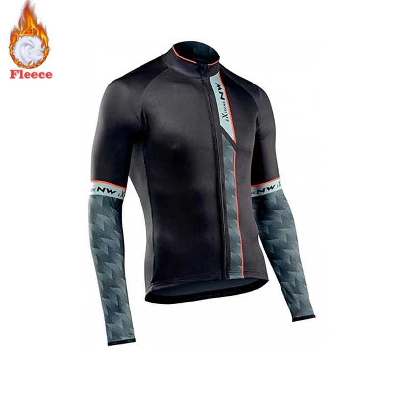 Ropa ciclismo теплые зима термальность флис Велоспорт одежда для мужчин's Джерси костюм для прогулок верховой езды на велосипеде MTB костюмы комбинезон комплект - Цвет: 10