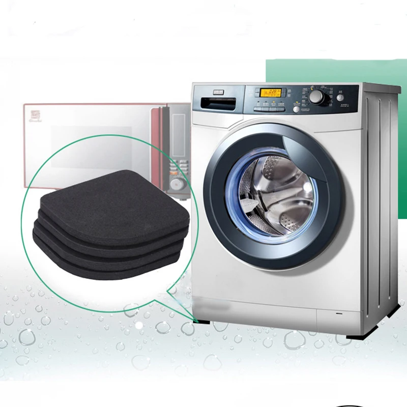 4 шт. нескользящий Вибрационный коврик для стиральной машины противоскользящий