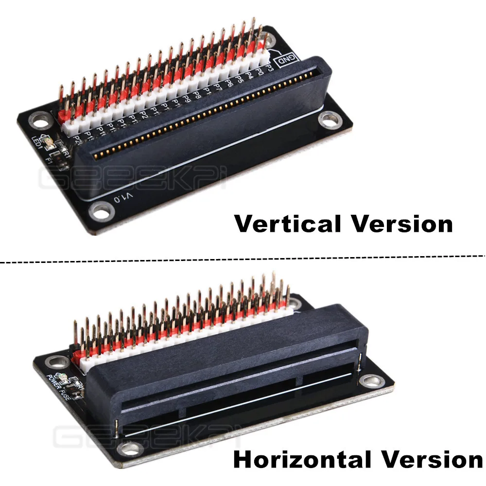 GeeekPi MicroBit Базовая удлинительная плата для прорыва Вертикальная/горизонтальная