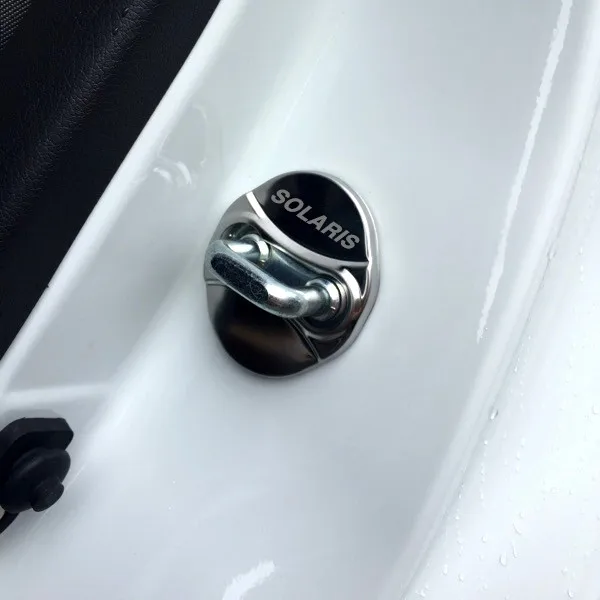 Для hyundai ix35 Solaris аксессуары 4 шт. крышка дверного замка автомобиля из нержавеющей стали для стайлинга автомобилей