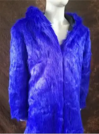 color 14 Мужская куртка из искусственного лисьего меха длинная теплая куртка из искусственной кожи с перьями павлина зимние осенние мужские пальто из искусственного меха K1128 - Цвет: color 14