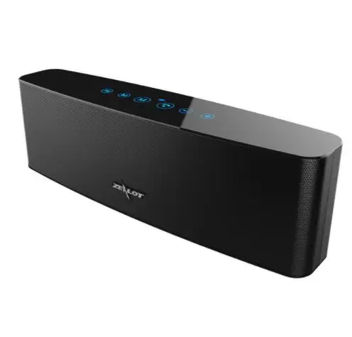 ZEALOT S12 Bluetooth динамик жесткое управление беспроводные портативные колонки Система домашнего кинотеатра для спорта или вечерние музыкальный плеер для улицы - Цвет: Черный