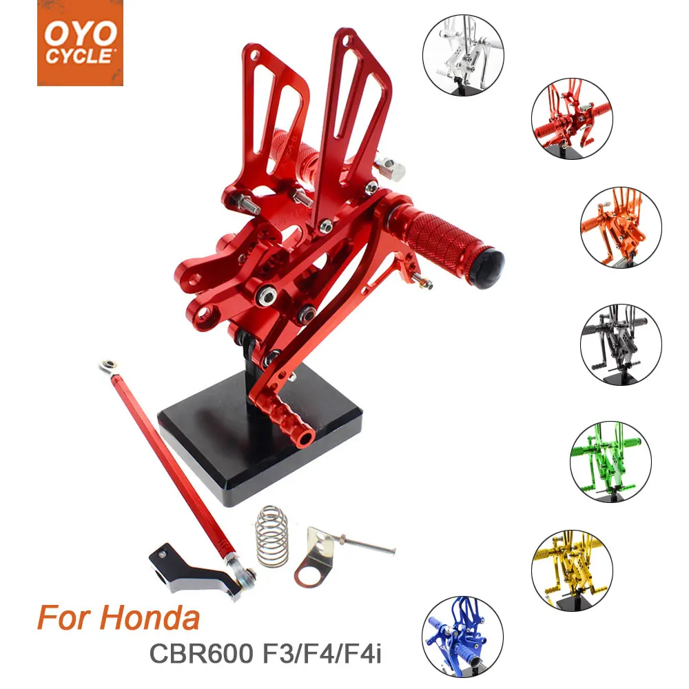 Аксессуары для заднего мотоцикла Honda CBR600 F3/F4/F4i CNC Регулируемые подножки CBR 600 F3 F4