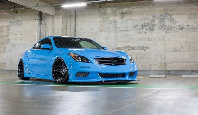Для Infiniti G37 LB широкая боковая юбка из стекловолокна FRP/задний диффузор/задний