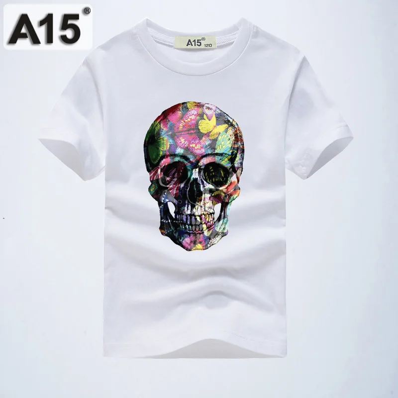 K4T34White A15, футболки для мальчиков и девочек, летняя футболка для девочек, белая футболка, детская одежда с 3D принтом, дизайн для детей 6, 8, 10, 12, 14 лет - Цвет: K4T34White