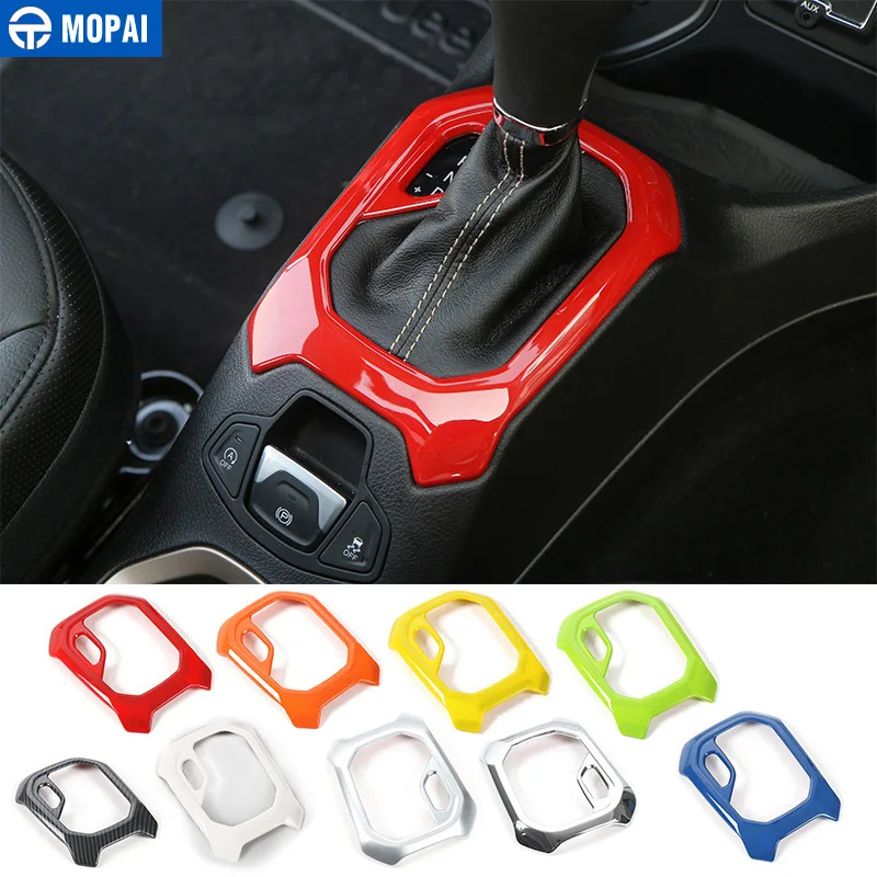 

MOPAI ABS Car Interior Gear Shift Panel Decoration Trim Stickers For Jeep Renegade 2015-2016 Automatic Gearshift Car Styling