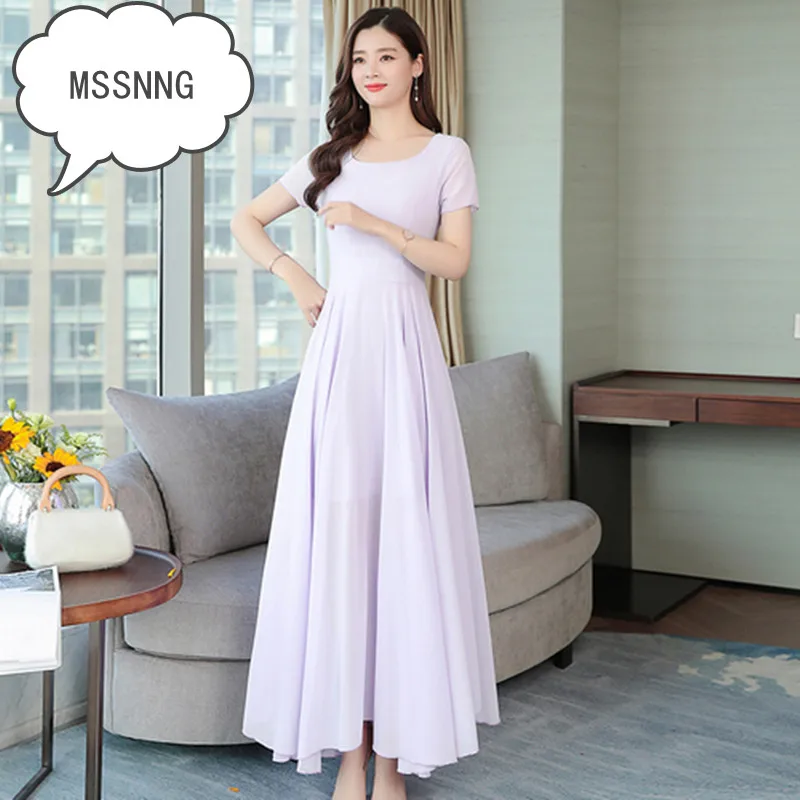 Женское шифоновое платье MSSNNG элегантное красное с коротким рукавом и оборками