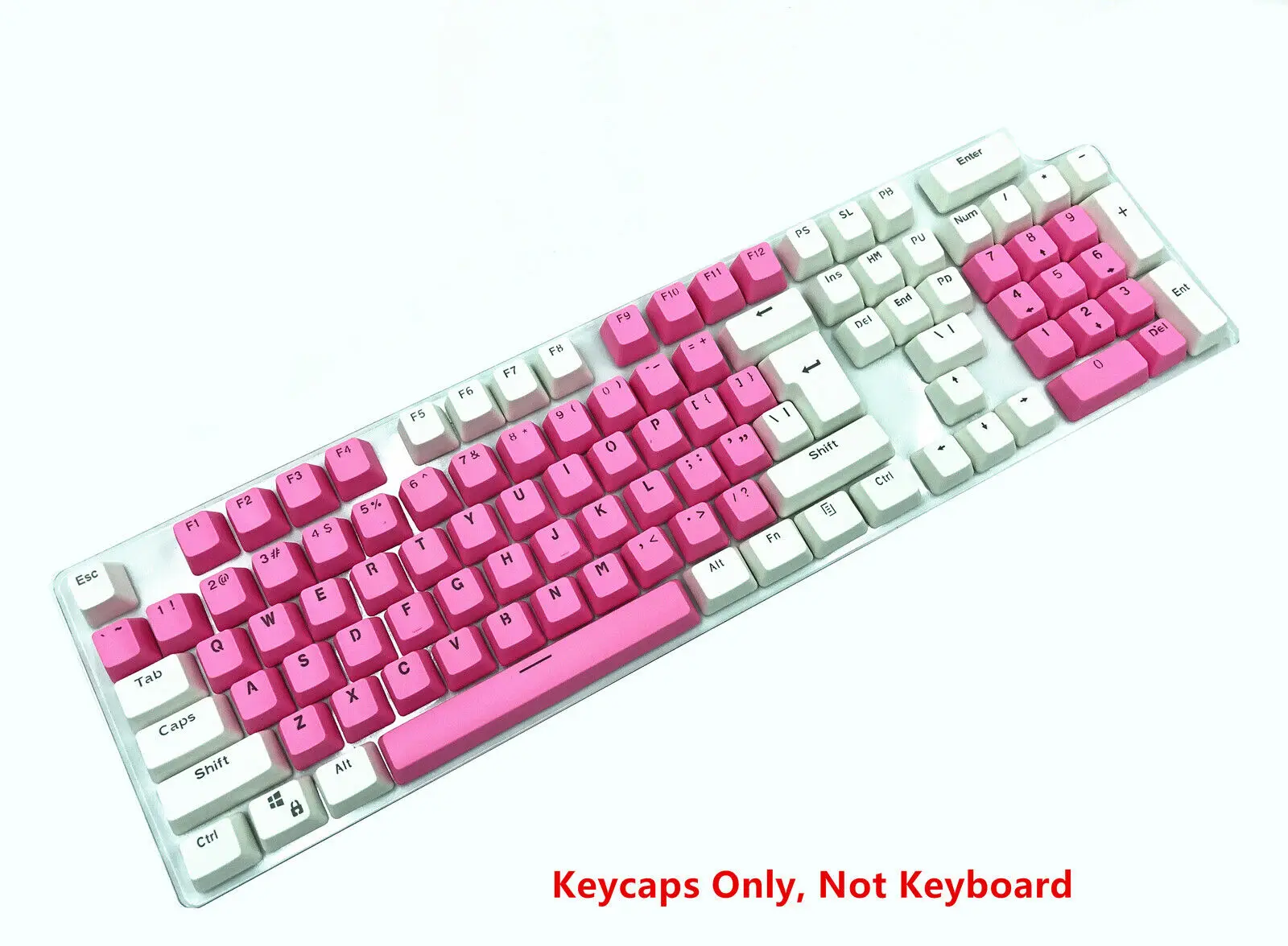 87/104 ключей розовый белый PBT Doubleshot с подсветкой ключ крышка s ANSI OEM для вишни MX