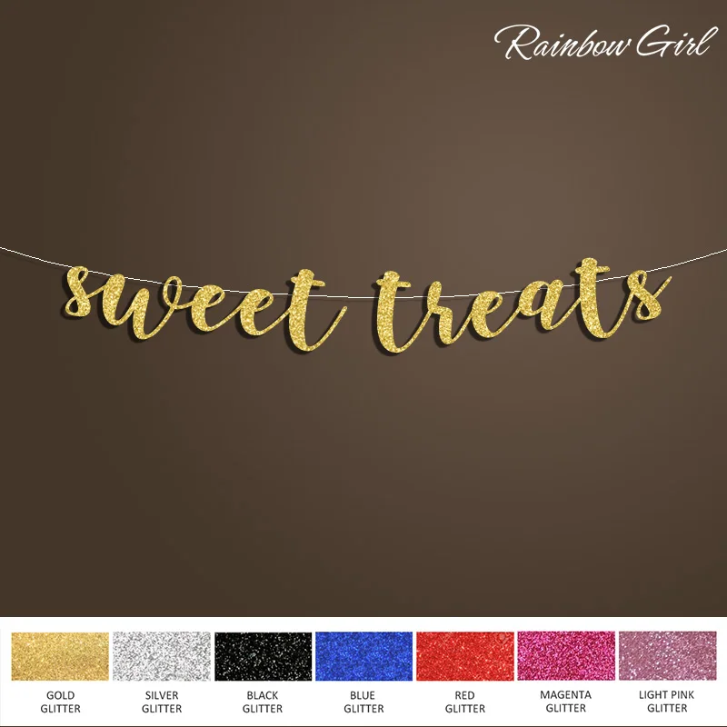 Сладкие лакомства баннер Золотой Фон для стола украшение свадебной вечеринки