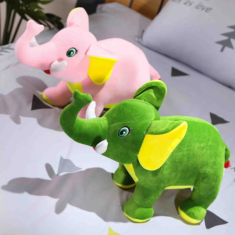 Имитация слона плюшевая игрушка детская подушка для сна мультяшная кукла |