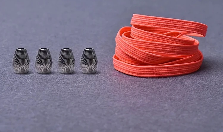 Fluorescent red 1 пара эластичных шнурков без шнурков, шнурки для обуви для детей и взрослых, быстрые кроссовки, шнурки с металлической головкой, шнурки для обуви на плоской подошве, 21 цвет, lacet chaussure - Цвет: Fluorescent red
