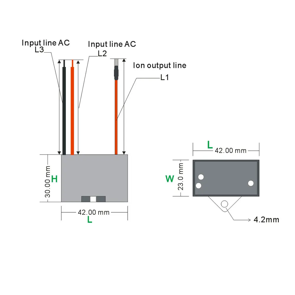 5 шт./лот очистители воздуха частей отрицательных ионов генераотр мощность 0 W