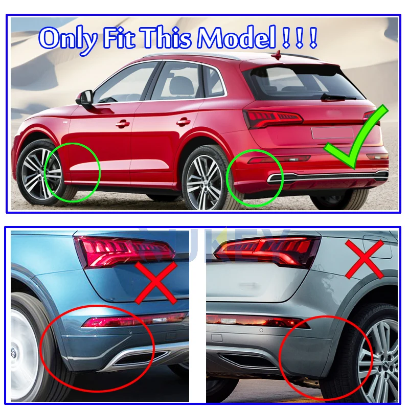 Брызговики автомобильные для Audi Q5 FY S-Line SQ5 брызговик s Всплеск ограничители брызговики брызговик спереди и сзади защитный чехол для крыла