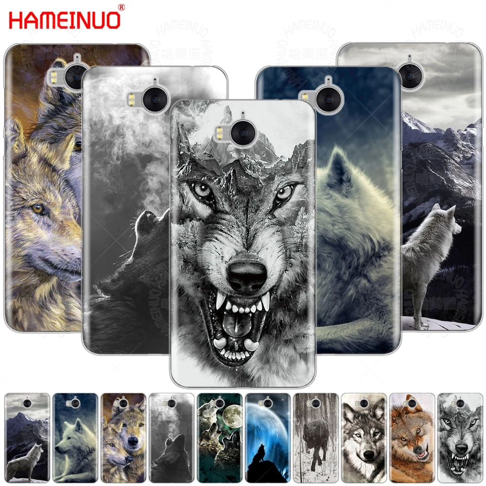 Животным волком для мобильного телефона чехол для huawei honor 3C 4X 4C 5C 5X6 7 Y3 Y6 Y5 2 II Y560