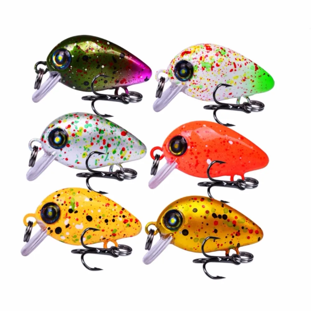1 шт./лот Minnow Mini Crank Baits 2 5 г/3 см рыболовные приманки кренкбейт искусственная
