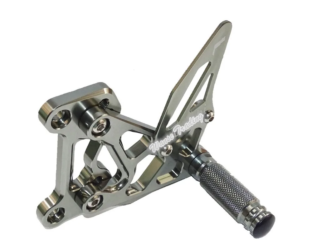 Регулируемый наездник задние комплекты Rearset Подножка для ухода за кожей ног колышки Серый Для MV Agusta F3 Brutale Dragster 675 800 2012 2013