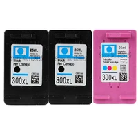 3 pack for compatible hp 300 xl refilled ink cartridge for hp300 d1660 d2560 d2660 d5560 f2420 f2480 f2492 f4210 printer