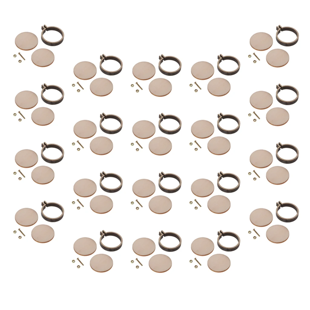 20 шт. Деревянный Мини-обруч для вышивки крестом ручной работы | Дом и сад