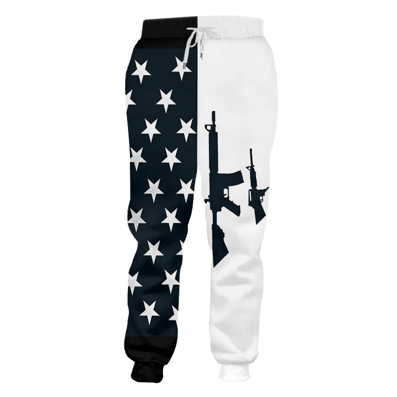 OGKB весна осень повседневные свободные спортивные штаны мужские с принтом