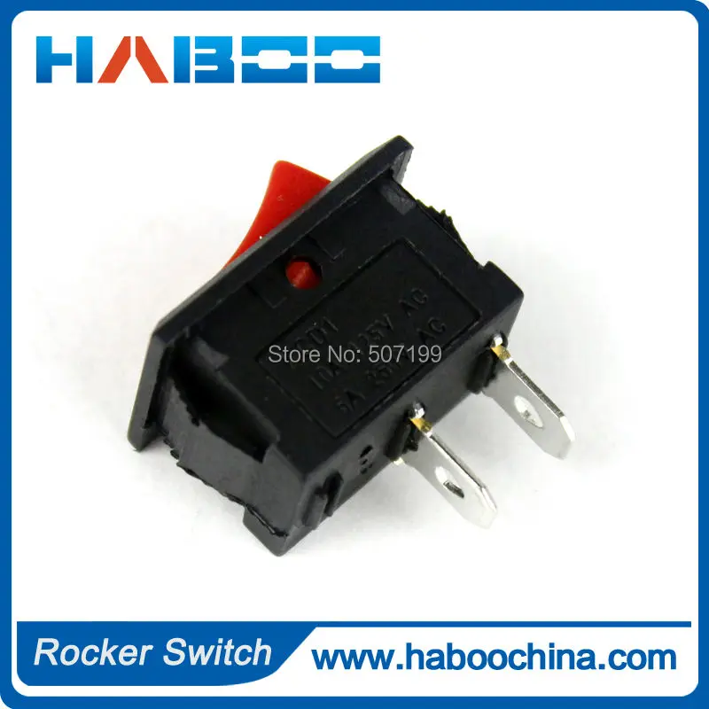100 шт./лот бытовая техника ВКЛ./ВЫКЛ. SPST KCD1 Electric 2pins2 положения Клавишные