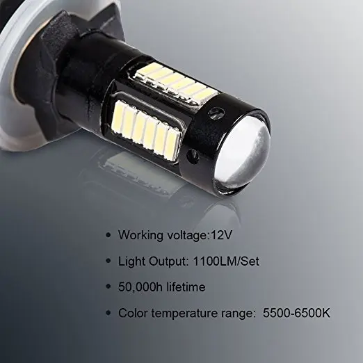 2 шт. белый 30-SMD 4014 880 881 889 H27 светодиодный Сменные лампы для автомобильных противотуманных фар, автомобильные DRL лампы, 12 В Автомобильный светодиодный, желтый/голубой