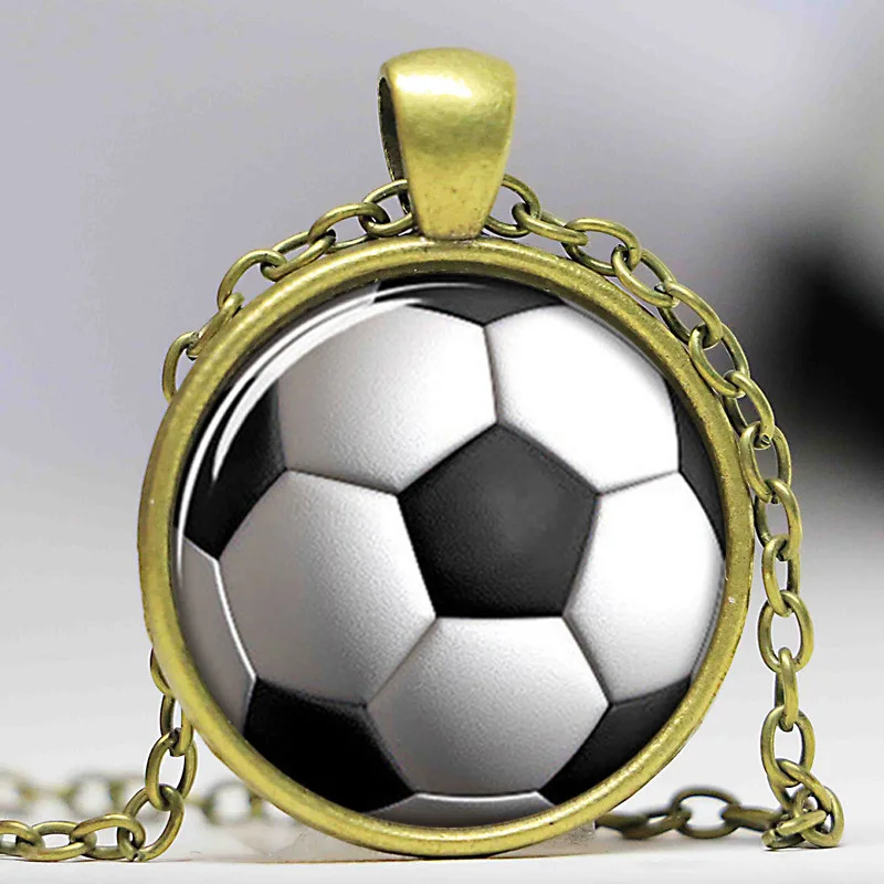 1 шт. ожерелье с подвеской в виде футбольного мяча|pendant necklace|necklaces soccernecklace glass |
