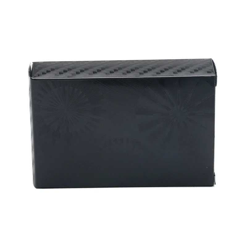 Black round moire Золотая покерная водонепроницаемая черная пластиковая коллекция игральных карт черный бриллиант покерные карты креативный подарок стандартные игральные карты - Цвет: Black round moire