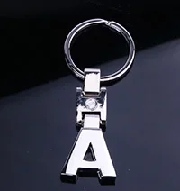 A Брелоки для Mercedes Benz CLS GL GLK GLC ML SLK GLA GLE A B C E S R 3D автомобильный брелок Металлический брелок для ключей кольца брелоки - Название цвета: A