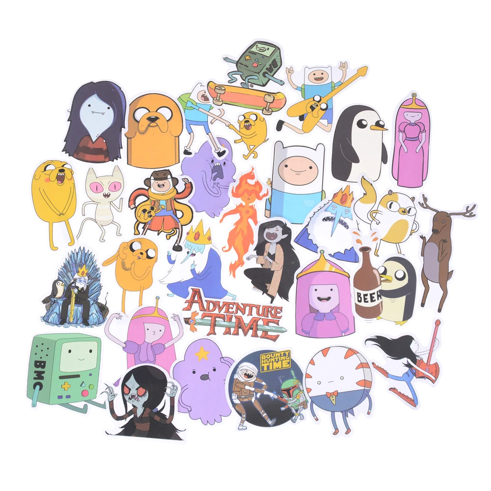 Наклейки на ноутбук 30 шт. игрушки мультфильм ПВХ время приключения