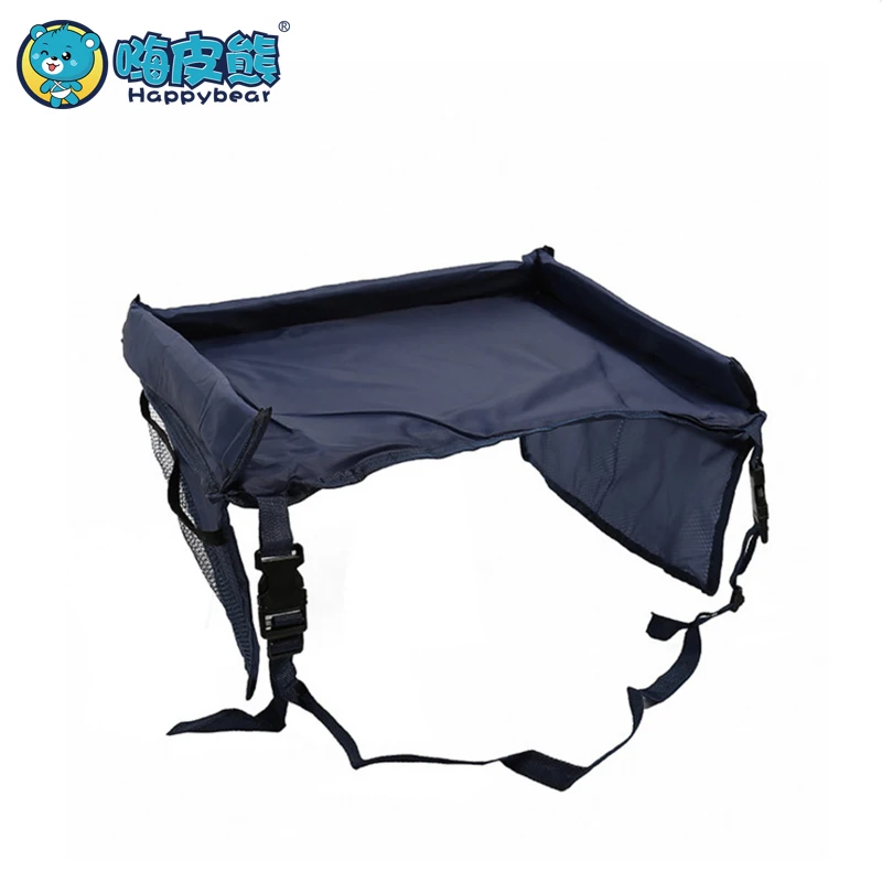 Navy Blue Детское автомобильное сиденье, поднос для коляски, детская игрушка для еды, держатель для воды, стол для детей, портативный стол для автомобиля, детский стол для хранения, для путешествий, игры - Цвет: Navy Blue