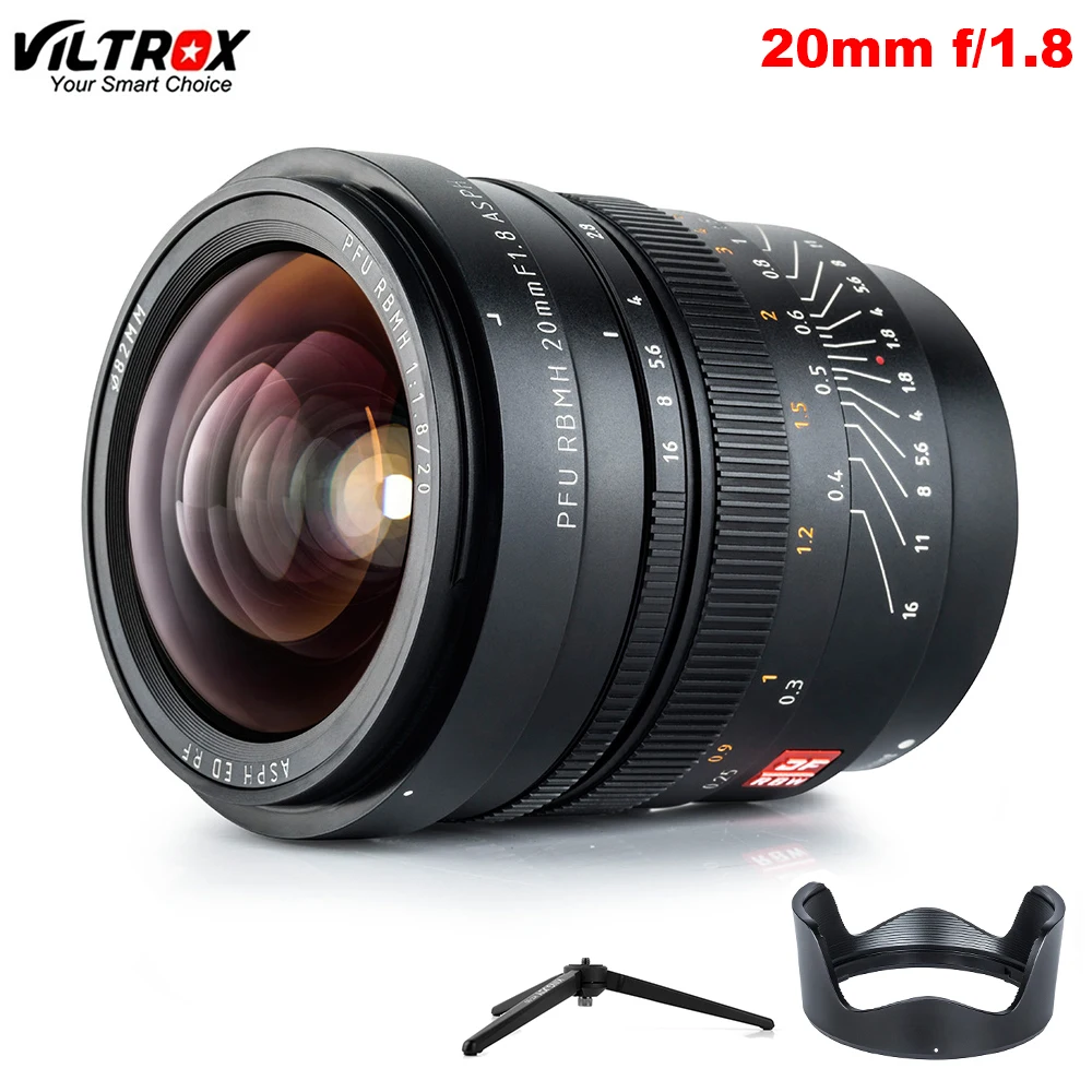 Viltrox 20 мм F1.8 широкоугольный объектив с большой апертурой и полной рамкой для