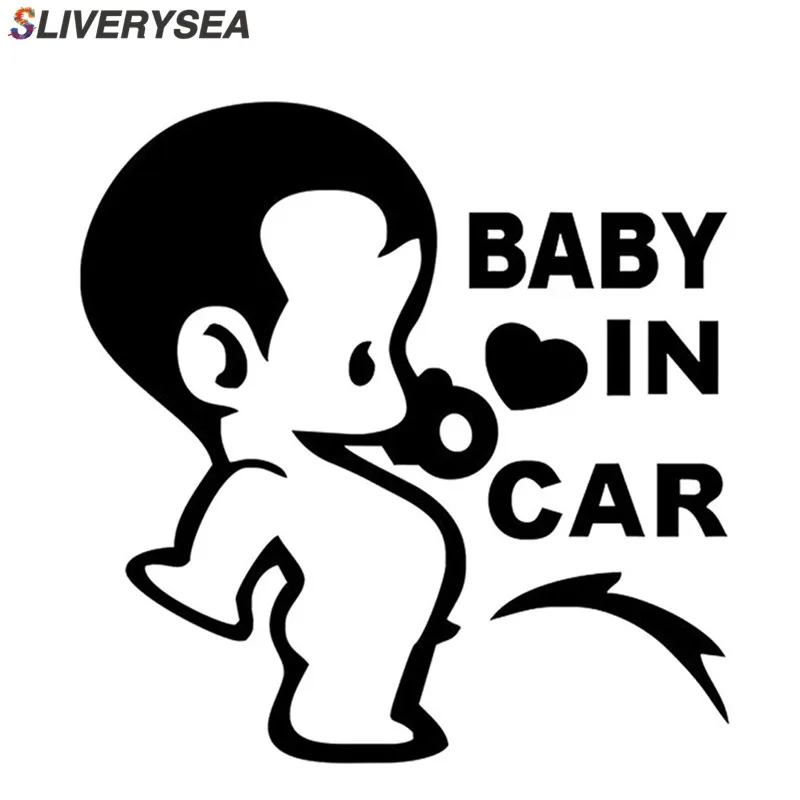 

Car styling Lovely Funny JDM Baby Boys Child In Car on Board Car Sticker Window Bumper Cute Vinyl Decal #B1296