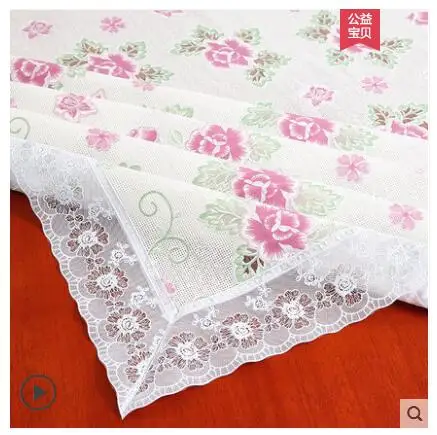 ПВХ водонепроницаемая и маслостойкая Скатерть пластиковая кружевная скатерть