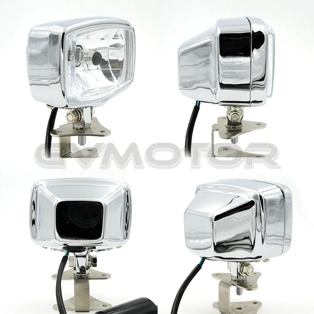 Chorme H4 DEUS Кафе Racer винтажный мотоциклетный светильник с квадратной головкой