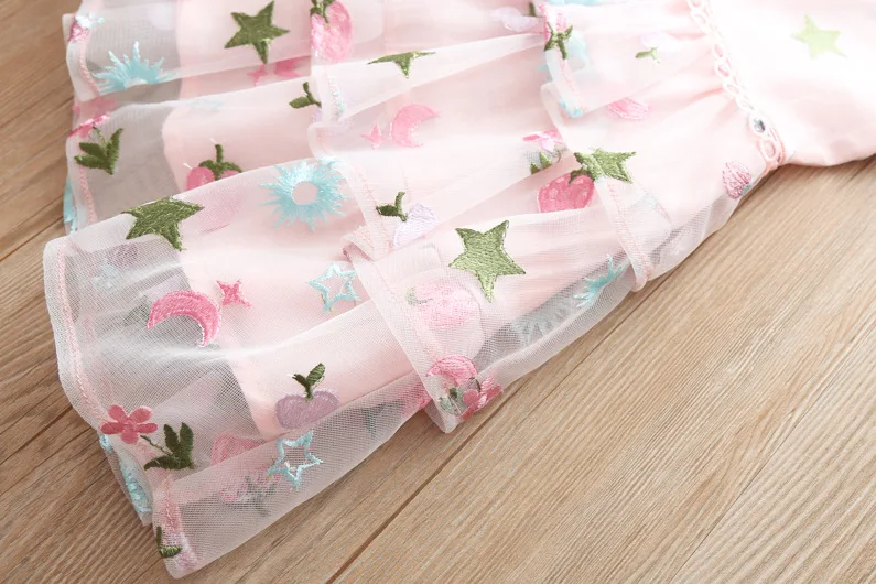Baby Summer Dress For Girl Kids Sleeveless Clothes Children Girls Floral Princess Wedding Party School Elegant Dresses 3 Years | Детская
