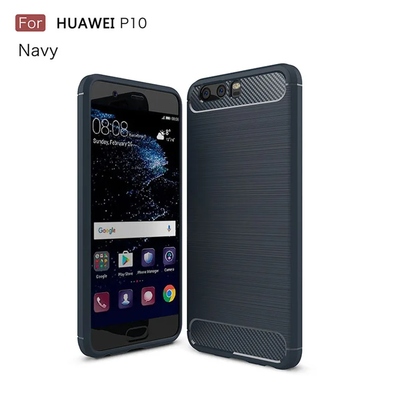 1 шт. Роскошные Чехлы для мобильных телефонов huawei P10 Силиконовая защита от падений