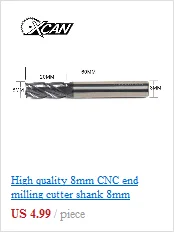 XCAN 7 шт. HSS Цековка торцевой фрезы M3.2-M12.4 пилота долбежный инструмент фреза зенковки концевые фрезы