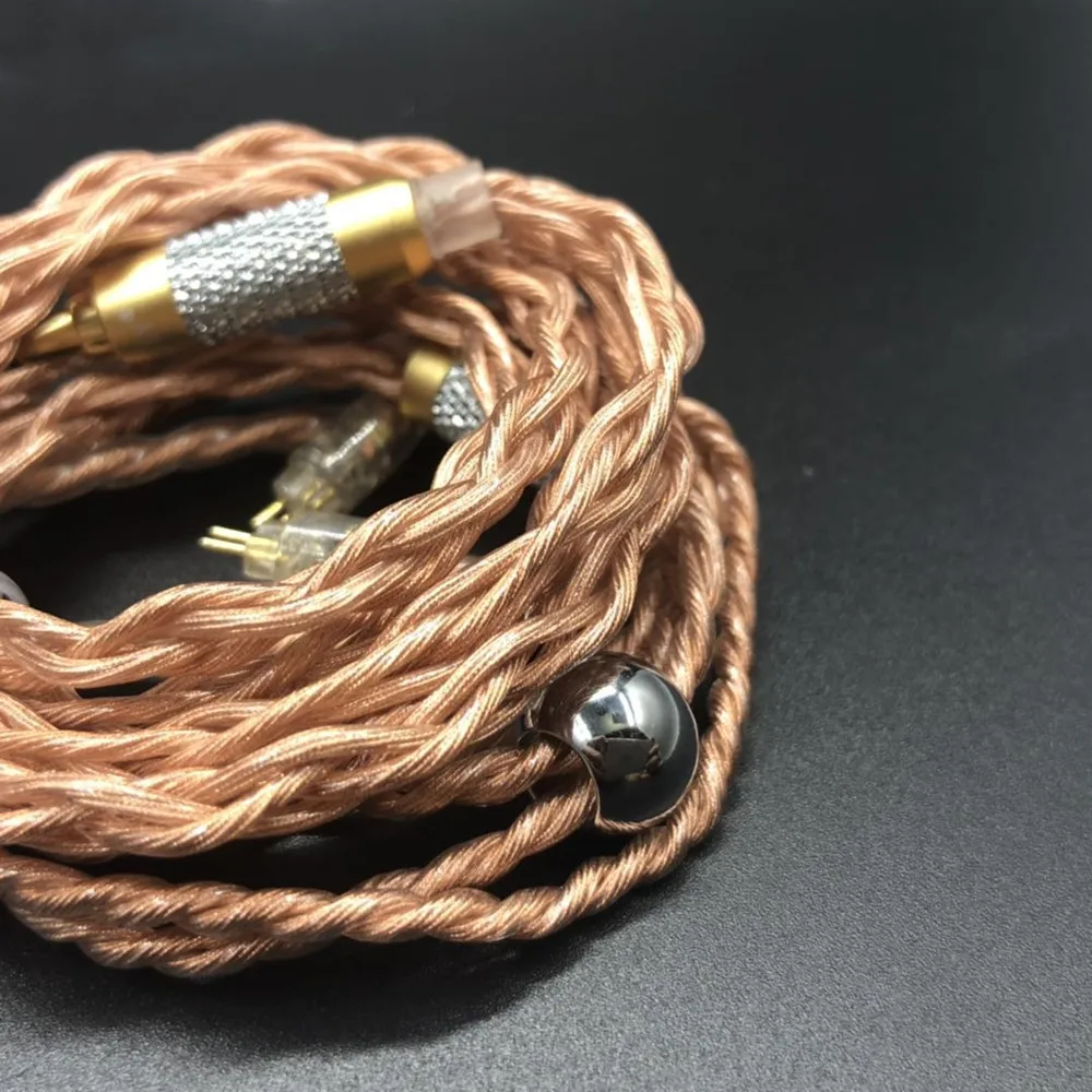 FENGRU DIY JCALLY JC04P 5N OFC 4 акции 252 ядер кабель для наушников Shure SE215 IE80 KZ ZST Pro ZSN ZS10