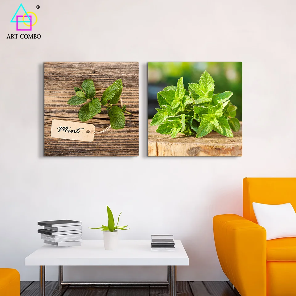 Натюрморт Ткань Картины Монетных Дворов на Дерево Canvas Printings Home Decor Стене Висит