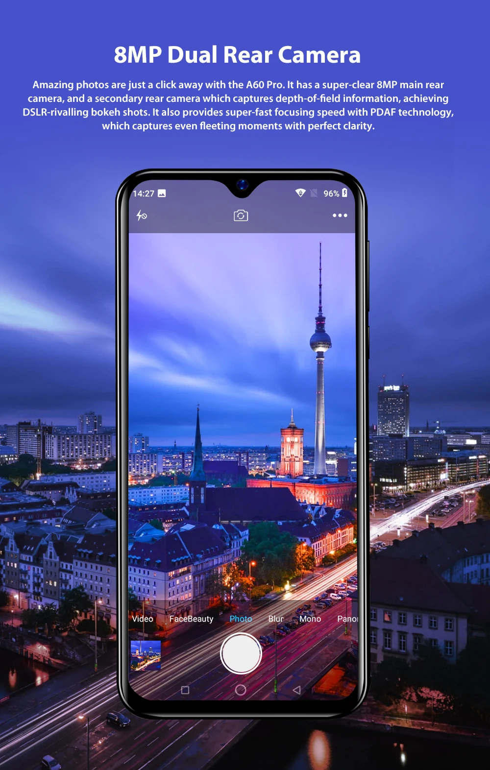 Blackview A60 Pro 4G LTE 4080 мАч смартфон 6,08" экран капли воды мобильный телефон Android 9,0 3 Гб ram двойная задняя камера Сотовый телефон