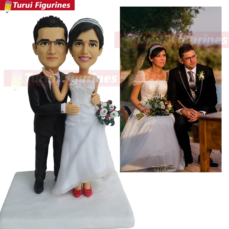 Свадебный торт Топпер мужчины и женщины розовое золото на заказ поплавок Мини