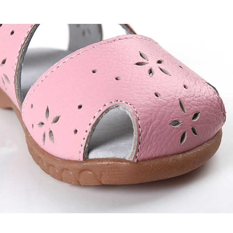 Новинка лета 2021 детские сандалии из натуральной кожи открытые римские для