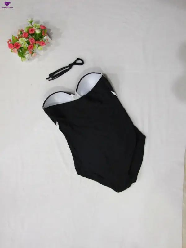 Новинка 2016 купальник модели Европы и Америки лидер продаж слитный черного белого