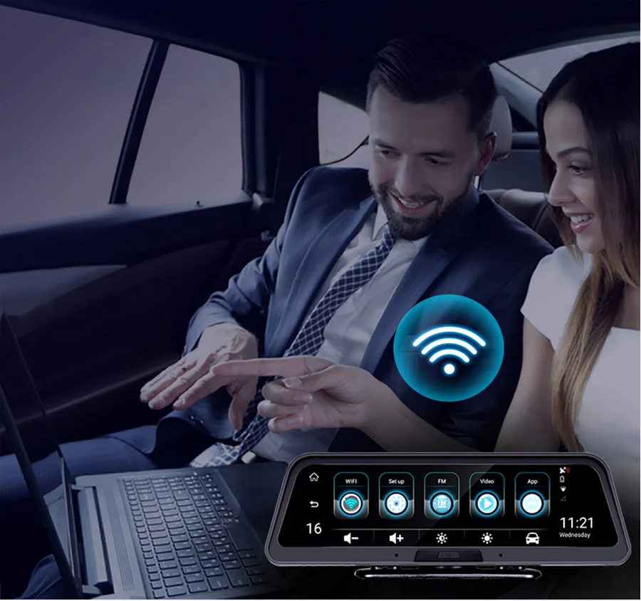 QUIDUX 1" ips Android автомобильный видеорегистратор приборная панель видео регистратор gps навигатор ADAS FHD 1080P двойная камера авто видео регистратор G сенсор