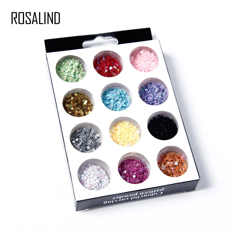 Гвозди для ногтей ROSALIND 3D Стразы дизайна украшения Смешанные аксессуары в