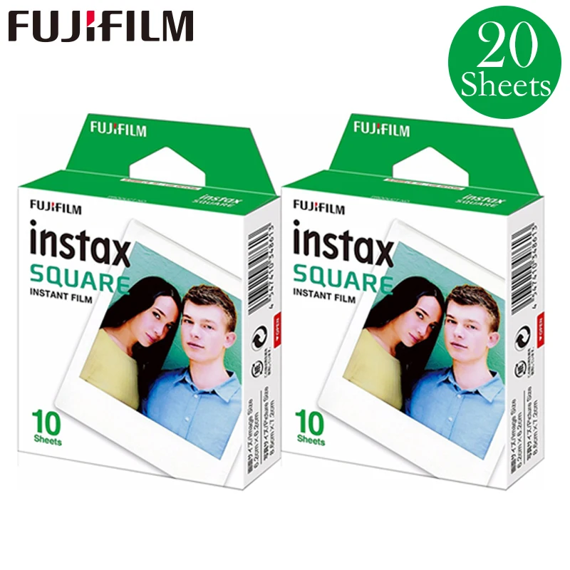 2 коробки Fujifilm 2017 Новинка Instax Square Instant 20 пленка для фотокамеры Fuji SQ10 SP3|Фотоплёнка| |