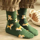 Новые модные женские милые носки для собак Шиба ину кавайные милые женские Короткие хлопковые носки с изображением щенка собаки