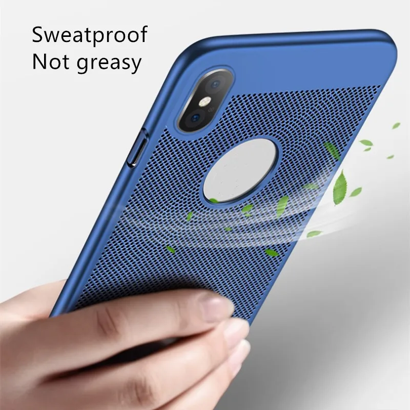 Модный Новый чехол для телефона с вентиляционными отверстиями iPhone 5/6/7/8/X